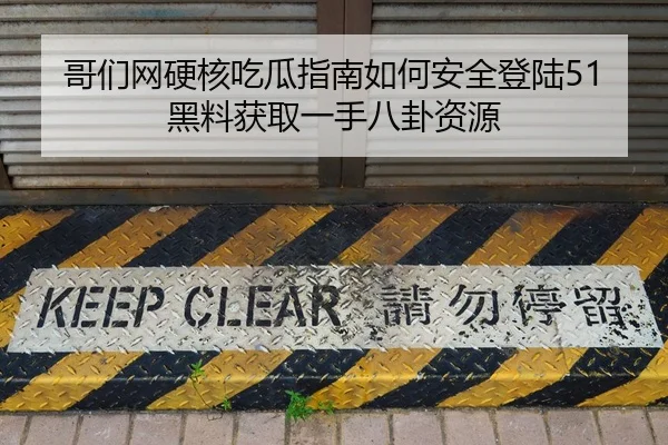 哥们网硬核吃瓜指南如何安全登陆51黑料获取一手八卦资源