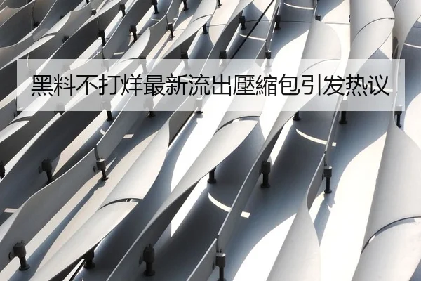 黑料不打烊最新流出壓縮包引发热议